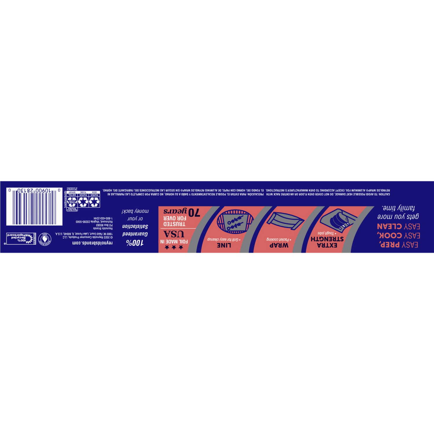 slide 2 of 8, Reynolds Wrap 130 Square Feet Heavy Duty Aluminum Foil 1 ea, 1 ct