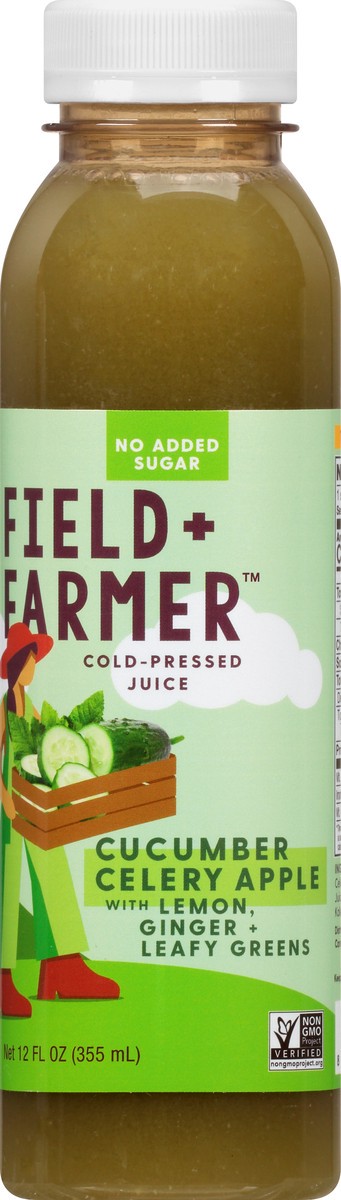 slide 2 of 12, Field + Farmer Cold-Pressed Cucumber Celery Apple Juice 12 oz, 12 oz