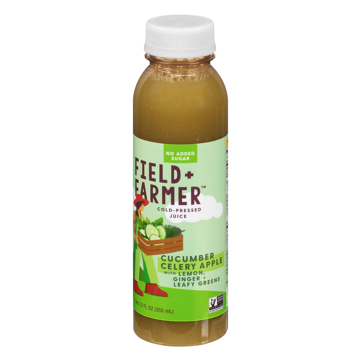 slide 1 of 12, Field + Farmer Cold-Pressed Cucumber Celery Apple Juice 12 oz, 12 oz