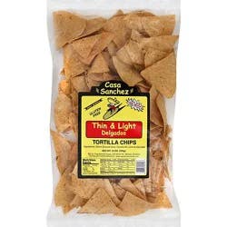 Casa Sanchez Foods Tortilla Chips Thin & Light- 14 Oz