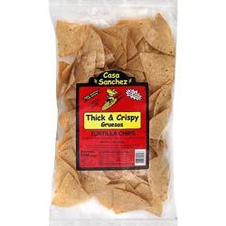 Casa Sanchez Foods Tortilla Chips Thick & Crispy - 14 Oz