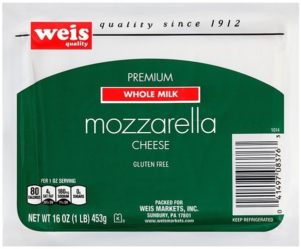 slide 1 of 1, Premium Whole Milk Mozzarella Ball Cheese, 16 oz