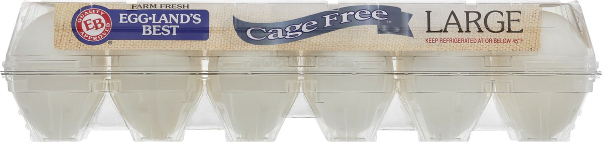 slide 9 of 10, Eggland's Best Large A Cage Free White, 