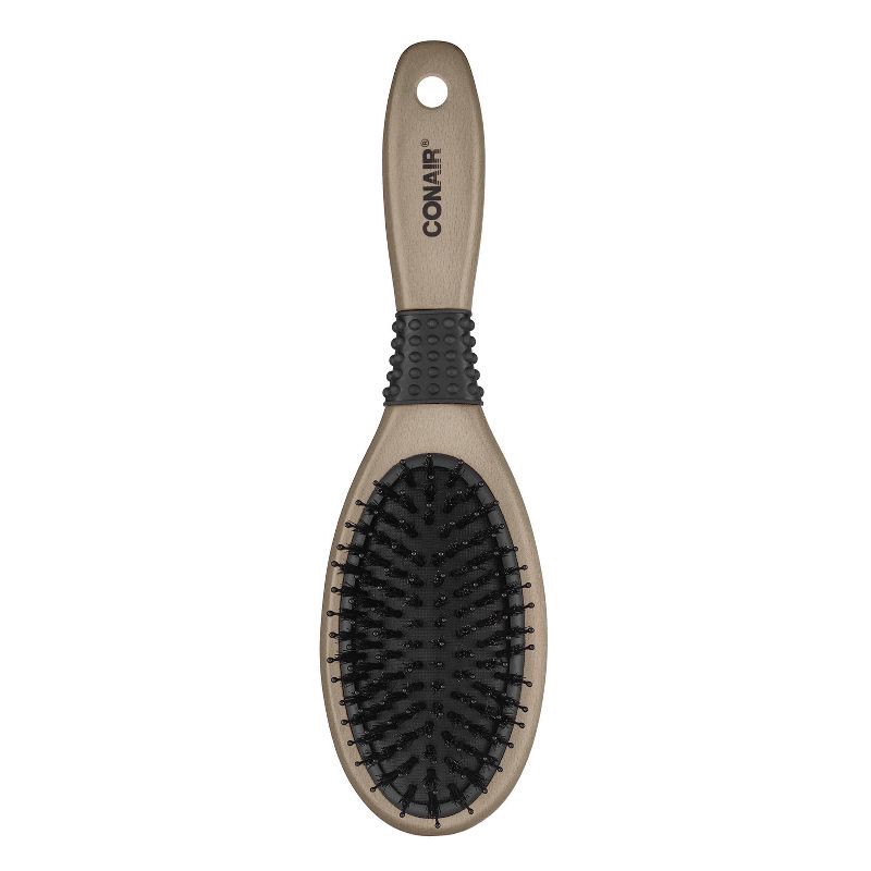 slide 3 of 4, Conair Ceramic Wood Nylon & Boar Bristle Cushion Hair Brush - All Hair, 1 ct