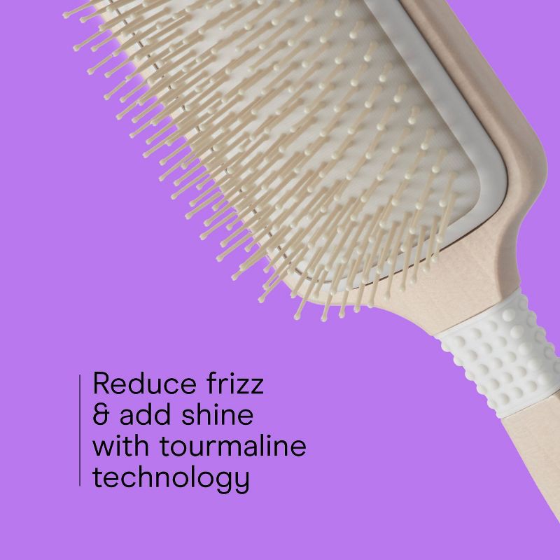 slide 4 of 8, Conair Ceramic Wood Nylon Bristle Cushion Paddle Hair Brush - All Hair, 1 ct