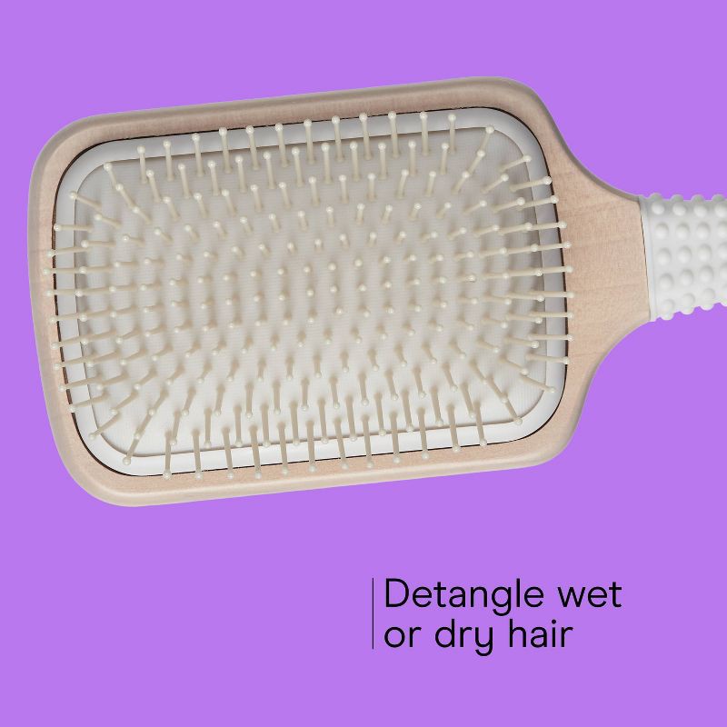 slide 5 of 8, Conair Ceramic Wood Nylon Bristle Cushion Paddle Hair Brush - All Hair, 1 ct