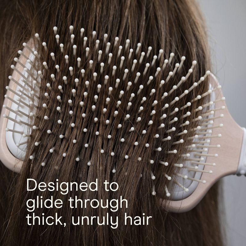 slide 6 of 8, Conair Ceramic Wood Nylon Bristle Cushion Paddle Hair Brush - All Hair, 1 ct