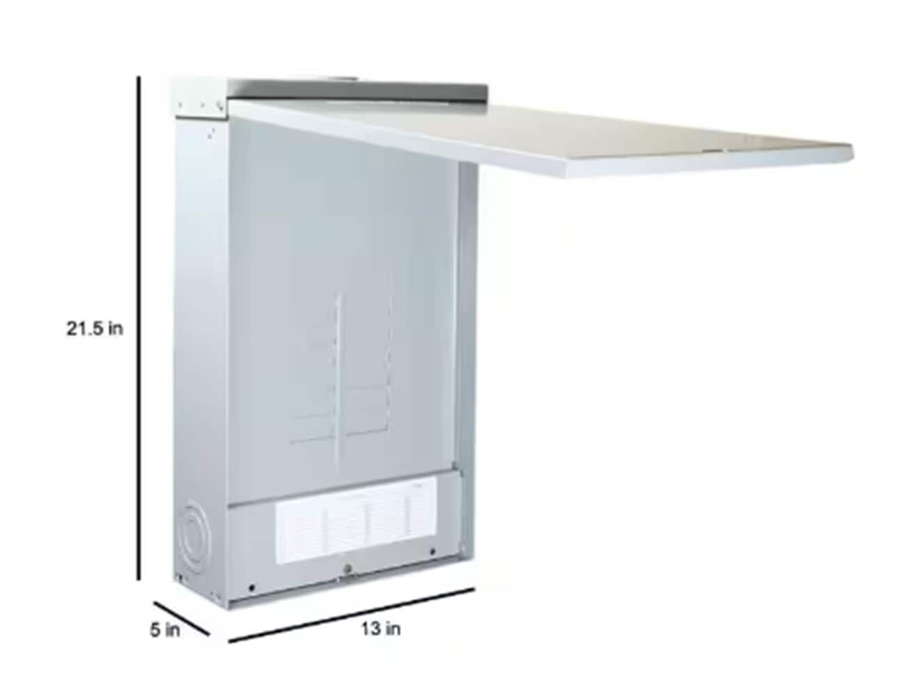 slide 3 of 6, GE PowerMark Gold 125 -Amp 14 -Spaces 24 -Circuit Outdoor Convertible Main Lug Load Center, 1 ct
