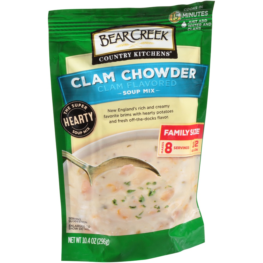 slide 2 of 8, Bear Creek Country Kitchens Clam Chowder Soup Mix, 10.4 oz