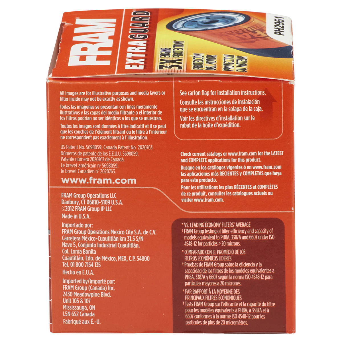 slide 3 of 8, Fram Extra Guard Oil Filter PH16, 1 ct