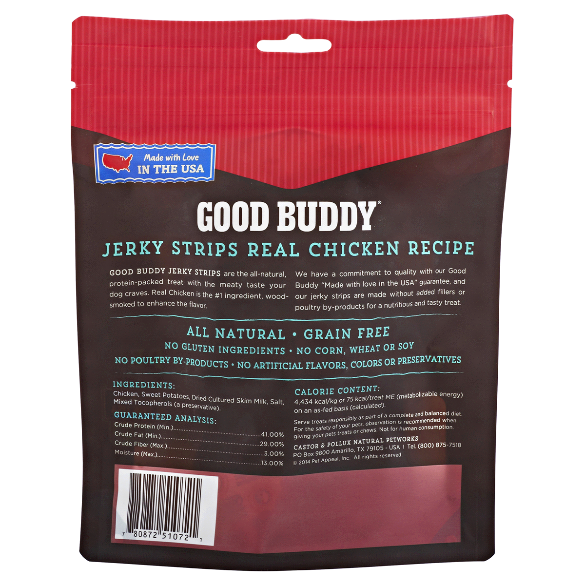 slide 2 of 2, Castor & Pollux Good Buddy Dog Treat - Jerky Strips Real Chicken Recipe - 4.5 oz Bag, 4.5 oz