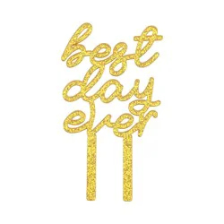Meijer Bridal Best Day Cake Topper Osfa