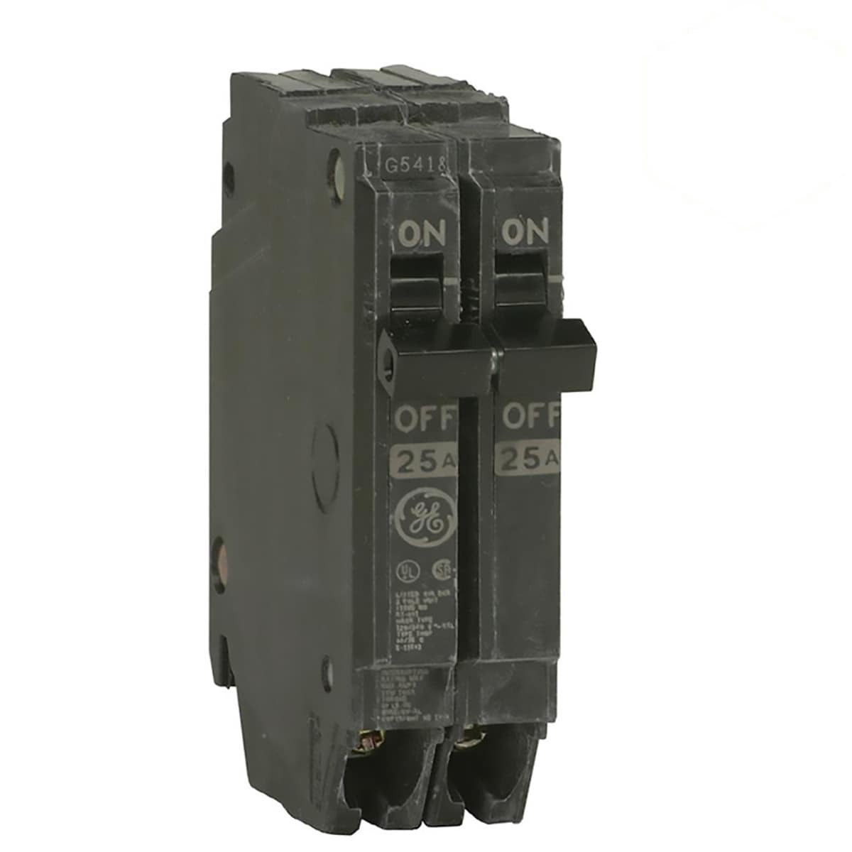 slide 1 of 6, GE Qline 50-amp 2 -Pole Standard trip Circuit Breaker, 1 ct