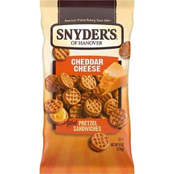 Snyder's Of Hanover Cheddar Cheese Filled Pretzel Sandwiches - 8 Oz