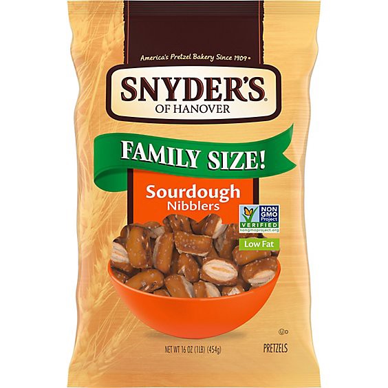 slide 1 of 4, Snyder's Of Hanover Sourdough Nibblers Pretzels - 16 Oz, 16 oz