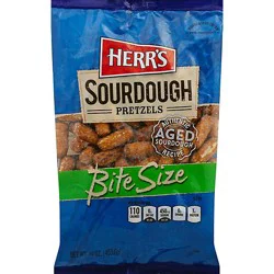 Herrs Bite Size Hard Pretzels Sourdough - 16 Oz