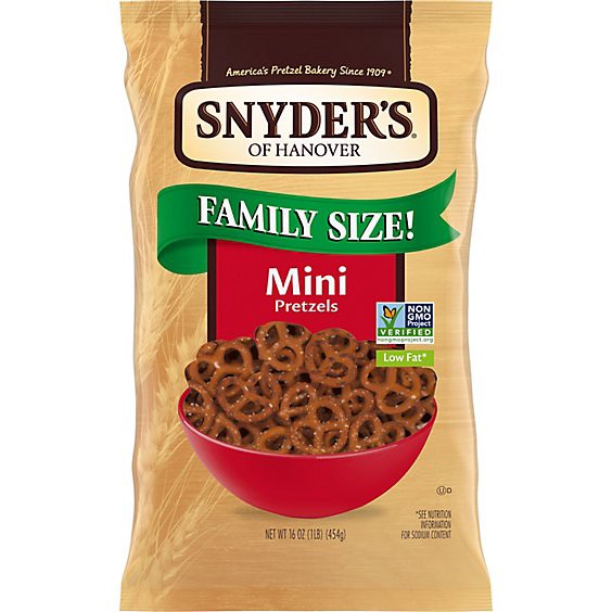 slide 1 of 4, Snyder's Of Hanover Mini Pretzels - 16 Oz, 16 oz