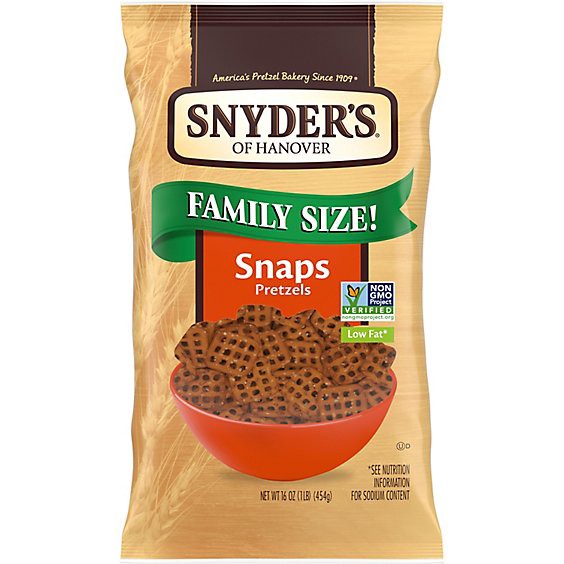 slide 1 of 4, Snyder's Of Hanover Snaps Pretzels - 16 Oz, 16 oz