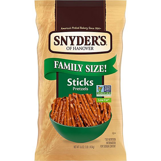 slide 1 of 4, Snyder's Of Hanover Sticks Pretzels - 16 Oz, 16 oz