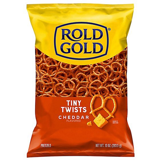 slide 1 of 8, Rold Gold Pretzels Tiny Twists Cheddar - 10 Oz, 10 oz