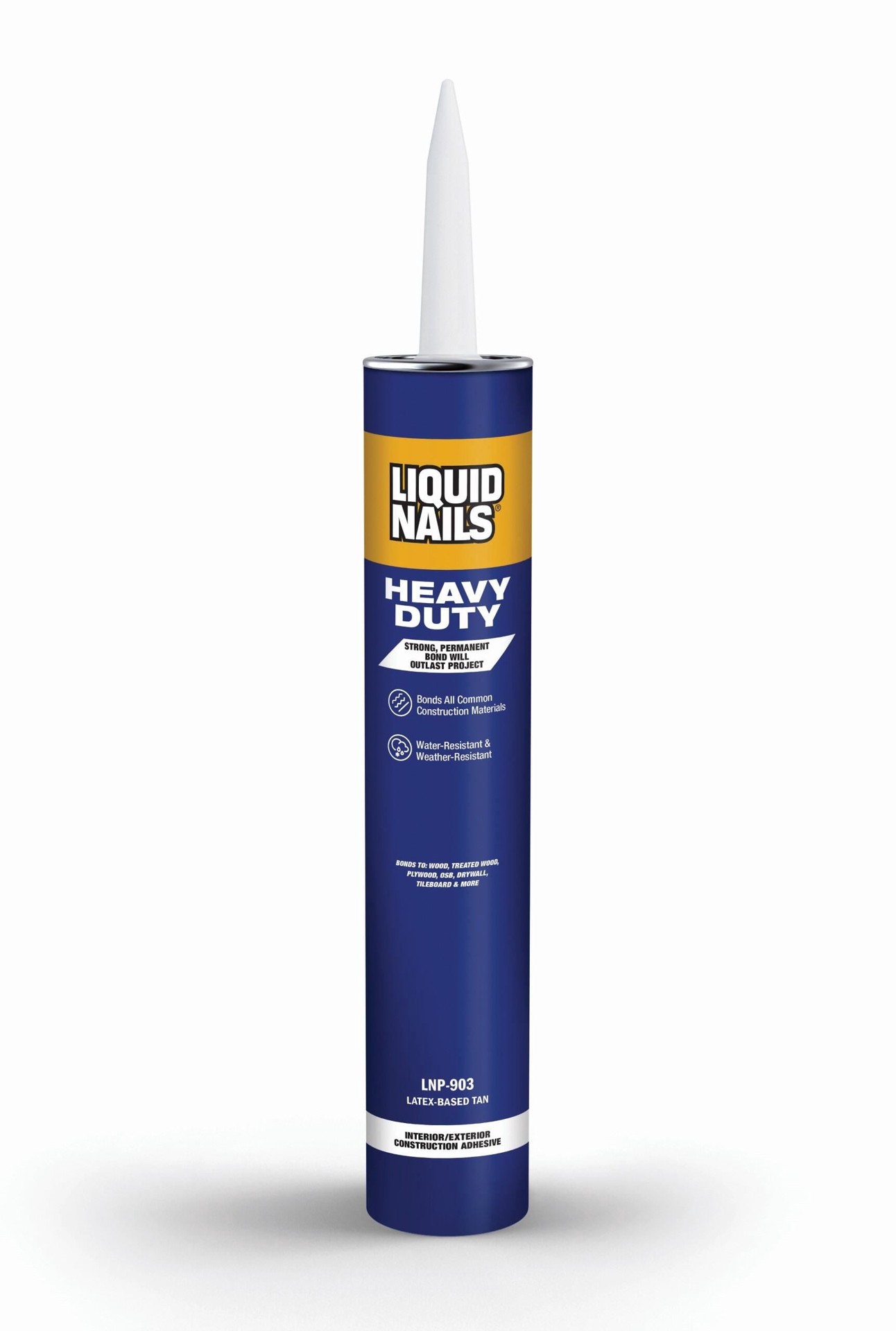 slide 1 of 6, LIQUID NAILS Heavy Duty Latex Off-white Multi-use Interior/Exterior Construction Adhesive ( 28-fl oz Fluid Oz), 1 ct