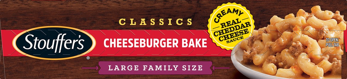 slide 6 of 8, Stouffer's Stouffer''s Large Family Size Cheeseburger Bake Frozen Meal, 55 oz