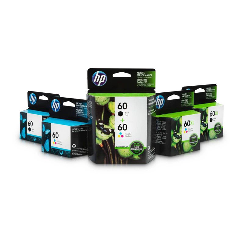 slide 6 of 16, HP Inc. HP 60 Single Ink Cartridge - Tri-color (CC643WN#140), 1 ct