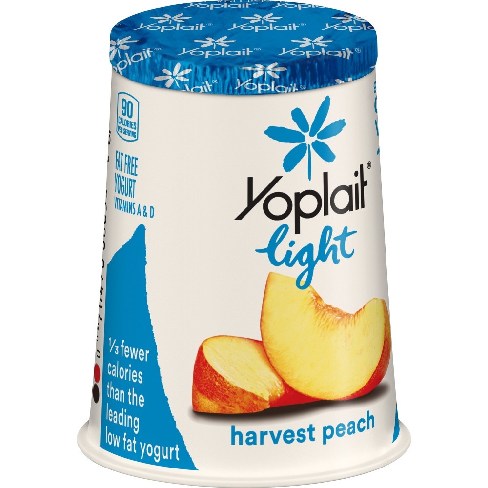 slide 3 of 3, Yoplait Light Harvest Peach Yogurt, 6 oz