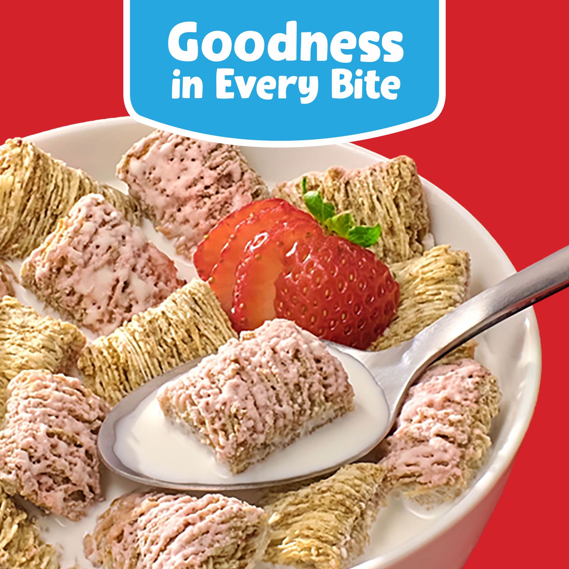 slide 4 of 5, Frosted Mini-Wheats Kellogg's Frosted Mini-Wheats Breakfast Cereal Strawberry, 13.3 oz, 13.3 oz