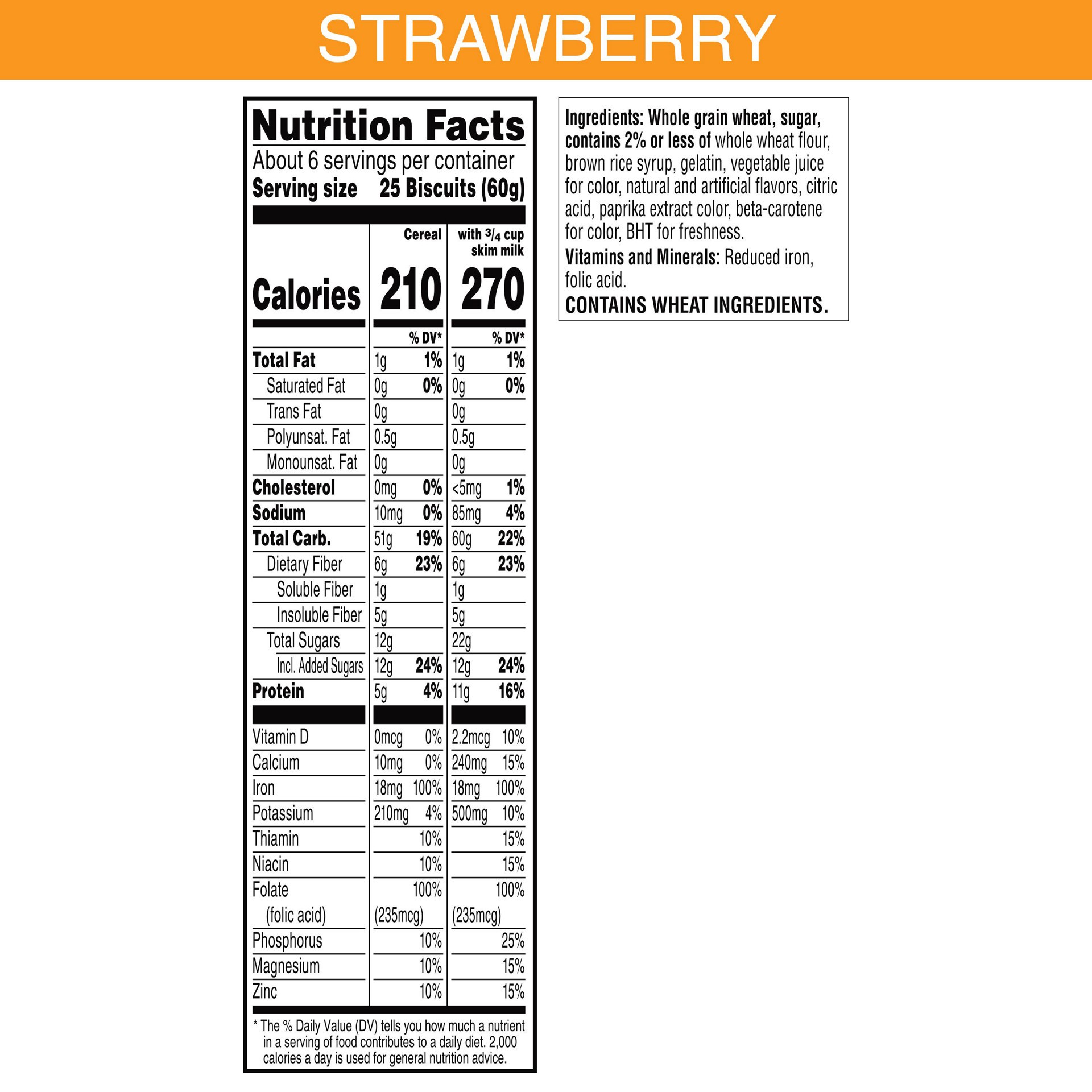slide 5 of 5, Frosted Mini-Wheats Kellogg's Frosted Mini-Wheats Breakfast Cereal Strawberry, 13.3 oz, 13.3 oz