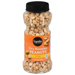 Signature Select Peanuts Dry Roasted - 16 Oz