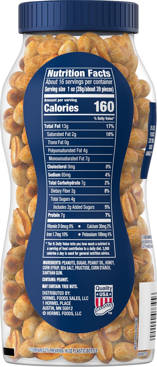slide 8 of 12, Planters Peanuts Dry Roasted Honey Roasted - 16 Oz, 16 oz
