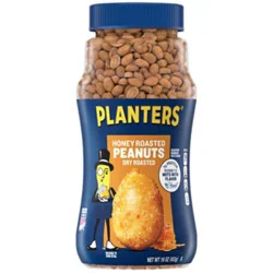 Planters Peanuts Dry Roasted Honey Roasted - 16 Oz