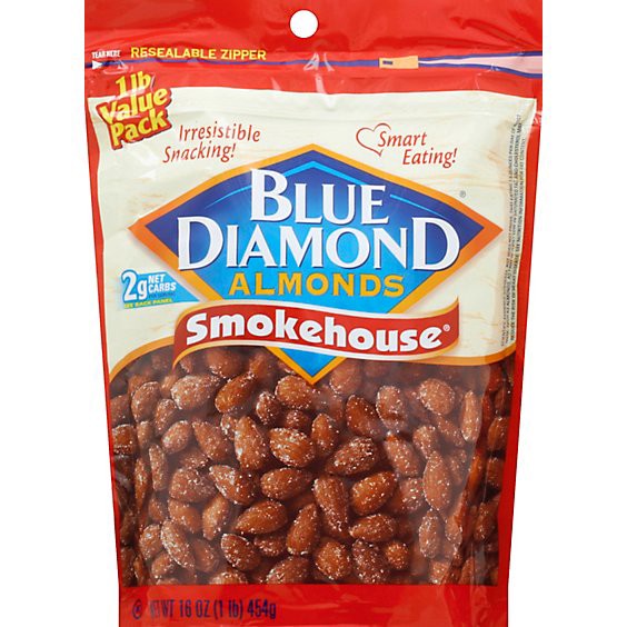 slide 1 of 1, Blue Diamond Almonds Smokehouse - 16 Oz, 16 oz