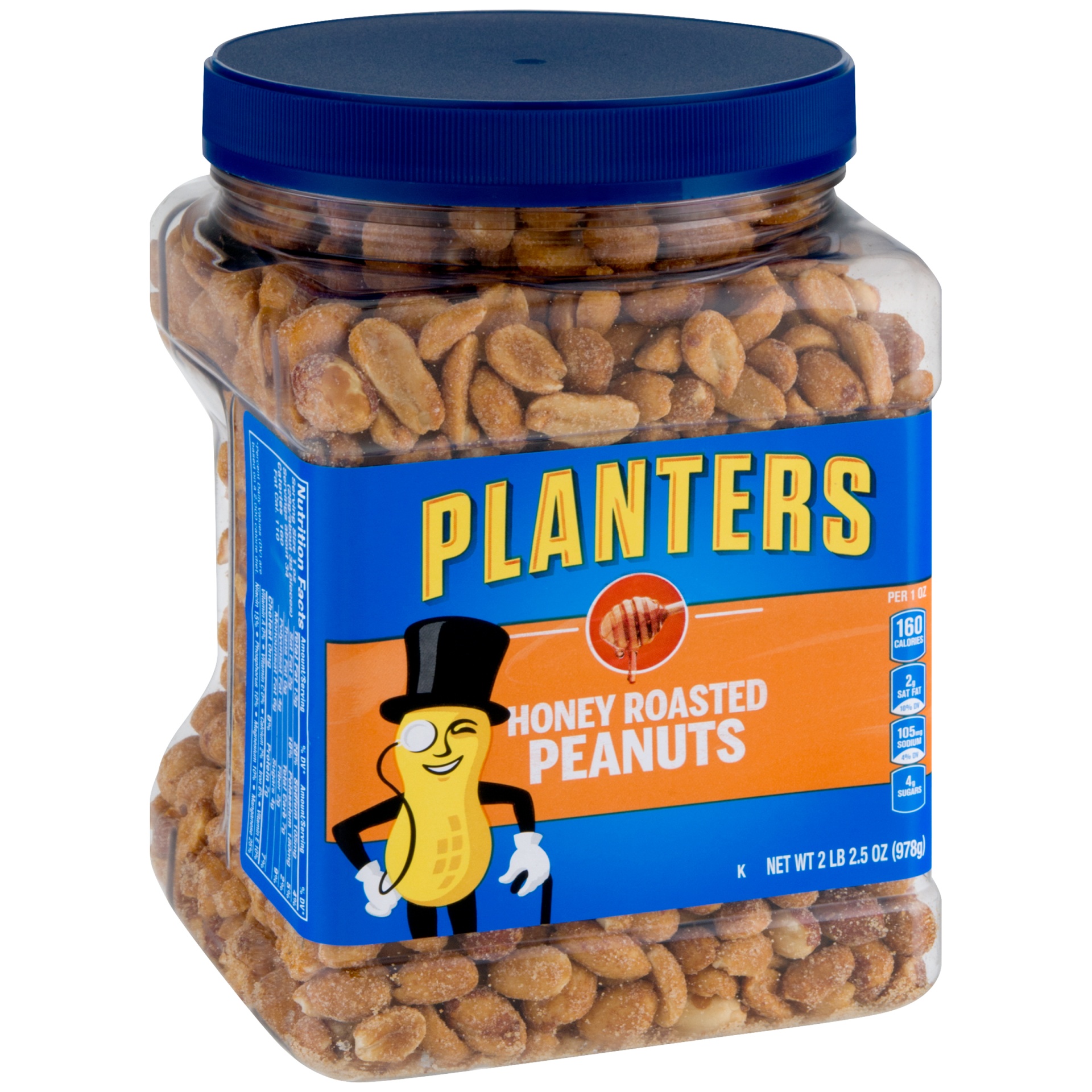 slide 9 of 13, Planters Honey Roasted Peanuts 66.5 oz, 2 lb