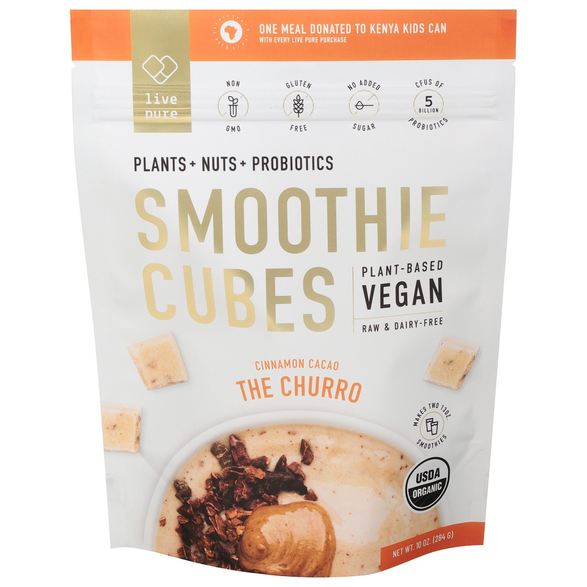 slide 1 of 13, Live Pure Cinnamon Cacao Smoothie Cubes 10 oz, 10 oz