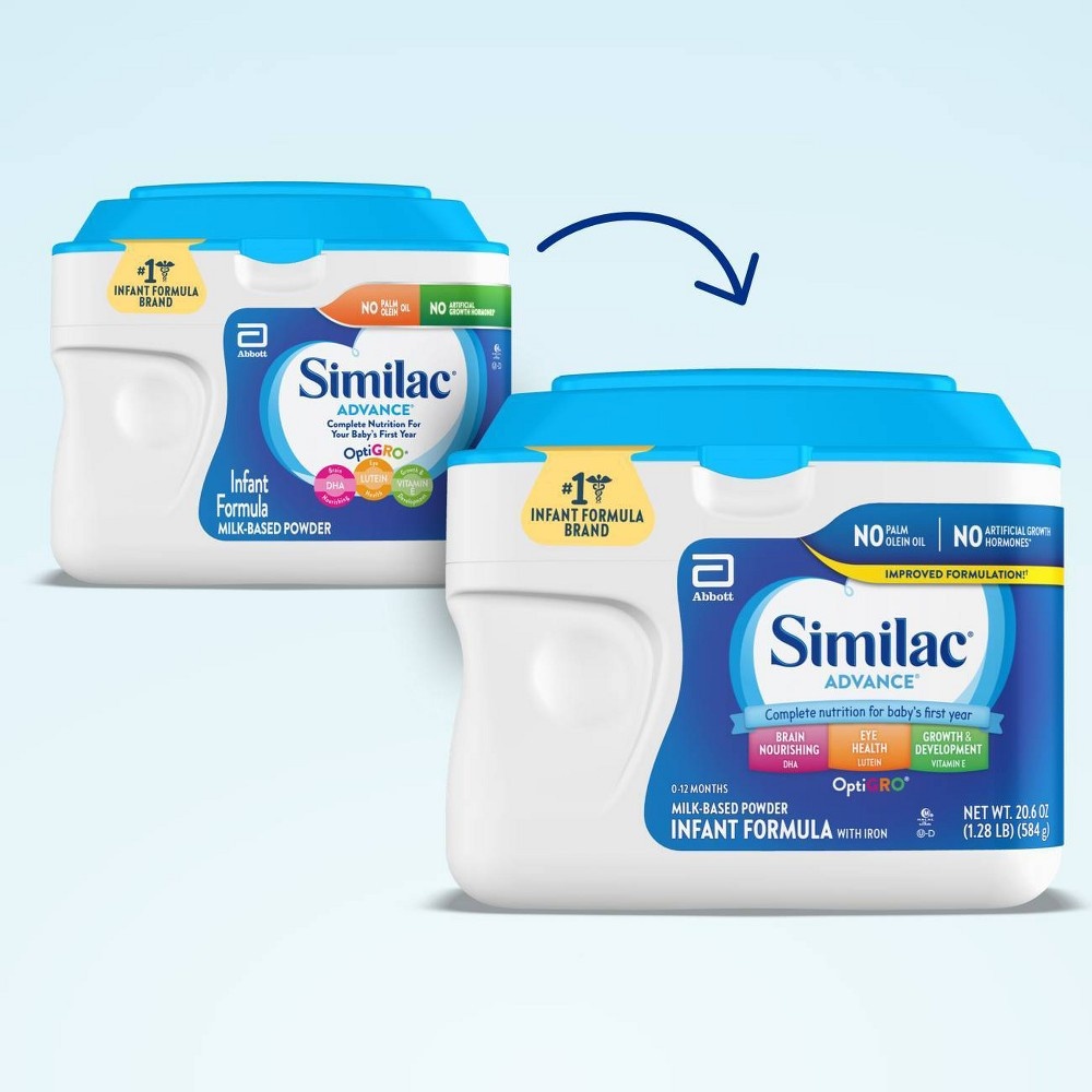 slide 2 of 6, Similac Advance Powder Infant Formula - 20.6oz, 20.6 oz