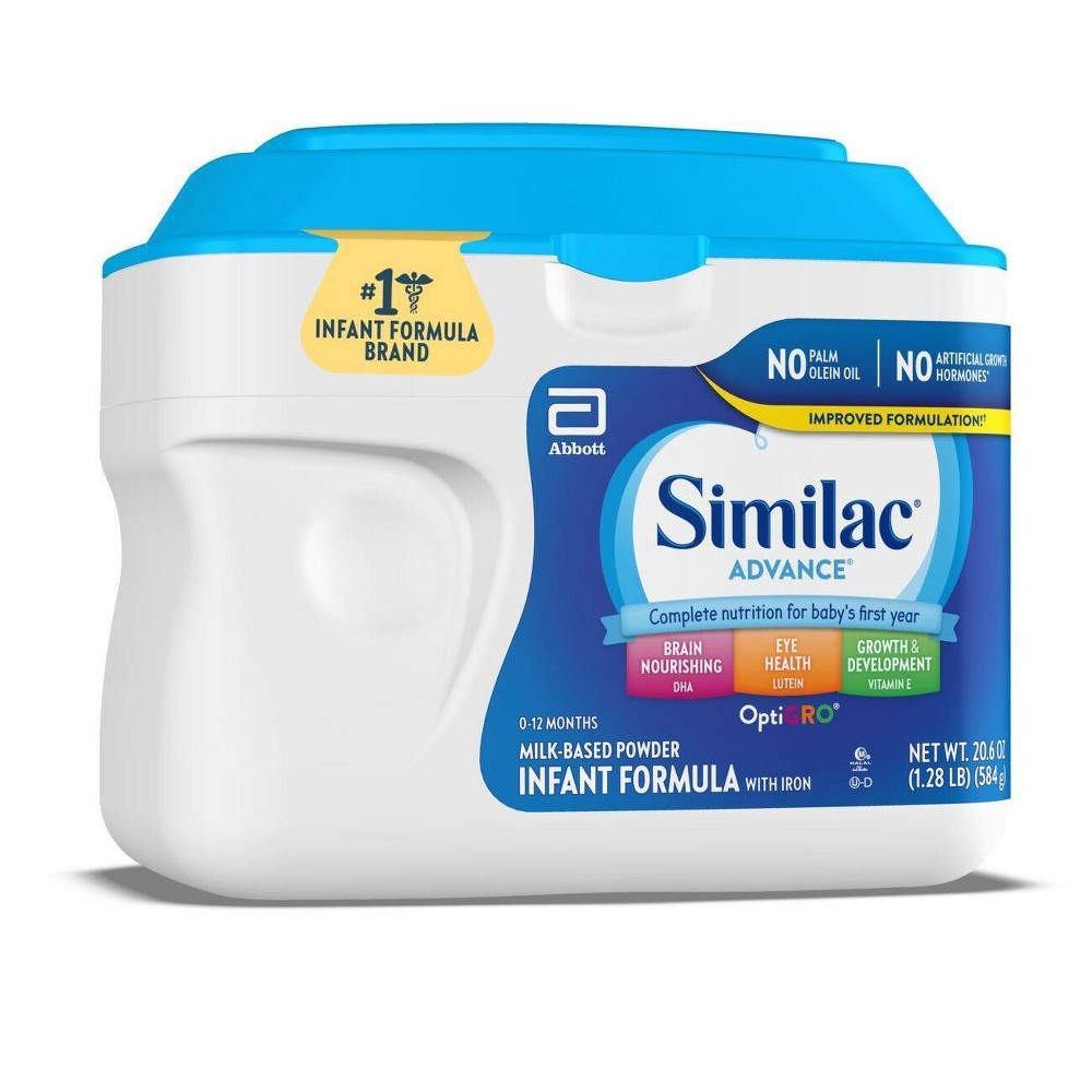 slide 3 of 6, Similac Advance Powder Infant Formula - 20.6oz, 20.6 oz