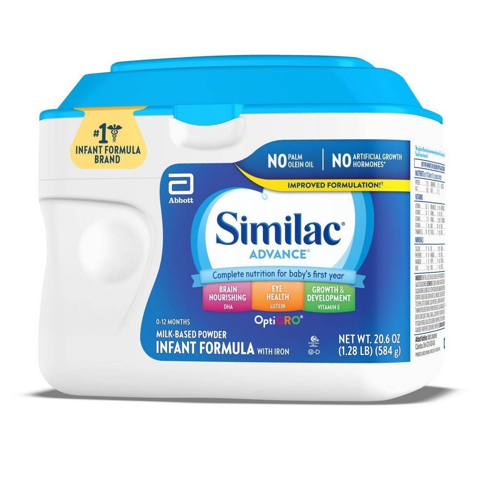 slide 4 of 6, Similac Advance Powder Infant Formula - 20.6oz, 20.6 oz