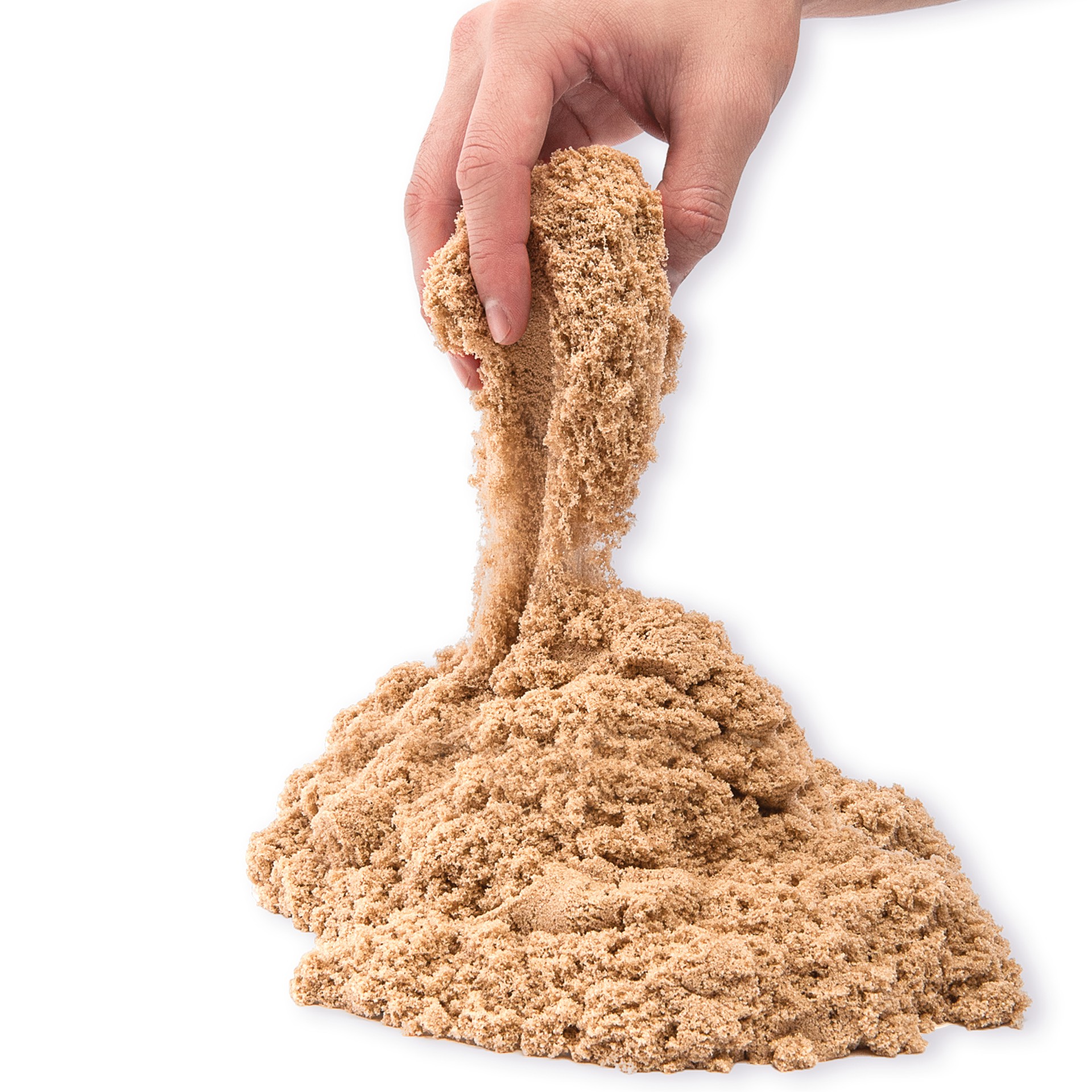 slide 2 of 5, Kinetic Sand, 2.5kg (5.5lb) of All-Natural Brown Sensory Toys Play Sand for Mixing, Molding & Creating, 1 cnt