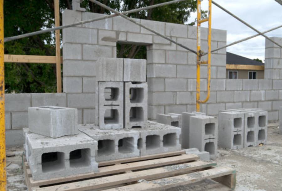 slide 2 of 4, 8-in W x 8-in H x 16-in L Cored Concrete Block, 1 ct