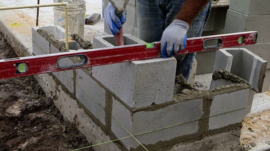 slide 3 of 4, 8-in W x 8-in H x 16-in L Cored Concrete Block, 1 ct