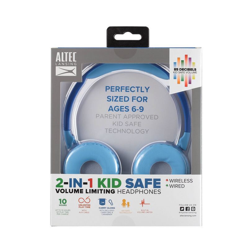 slide 6 of 11, Altec Lansing 2-in-1 Kid Safe Volume Limiting Headphones 1 ea, 1 ct
