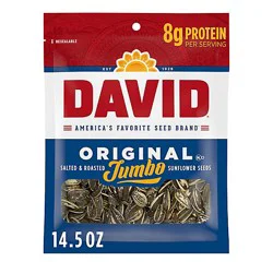 David Roasted And Salted Original Sunflower Seeds - 14.5 Oz