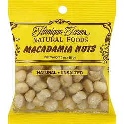 Flanigan Farms Macadamia Nuts Natural Unsalted - 3 Oz