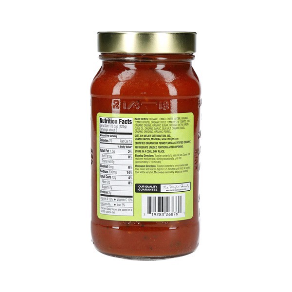 slide 2 of 5, True Goodness Organic Marinara Sauce, 24 oz