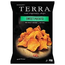 Terra Vegetable Chips Sweet Potato No Salt Added - 6 Oz