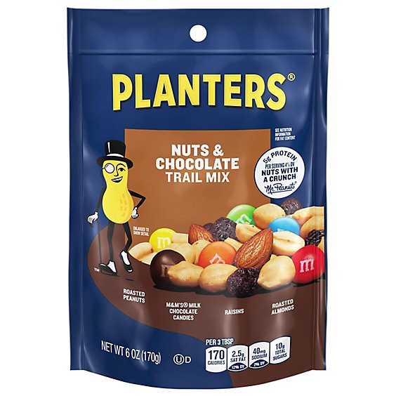slide 1 of 1, Planters Trail Mix Nuts & Chocolate Bag - 6 Oz, 6 oz