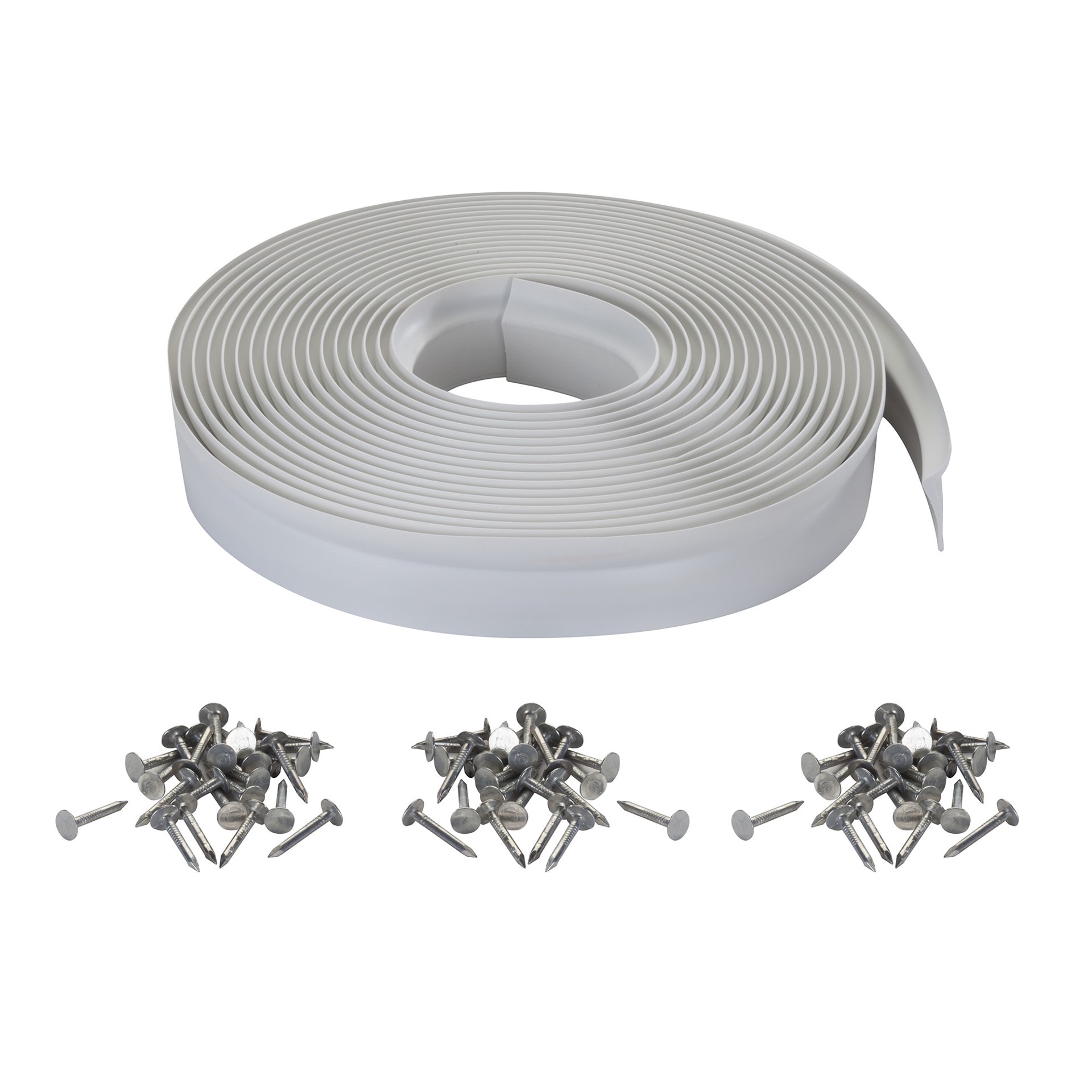 slide 5 of 6, M-D 30-ft x 1-1/2-in x 1-in White Vinyl Garage Weatherstrip, 1 ct