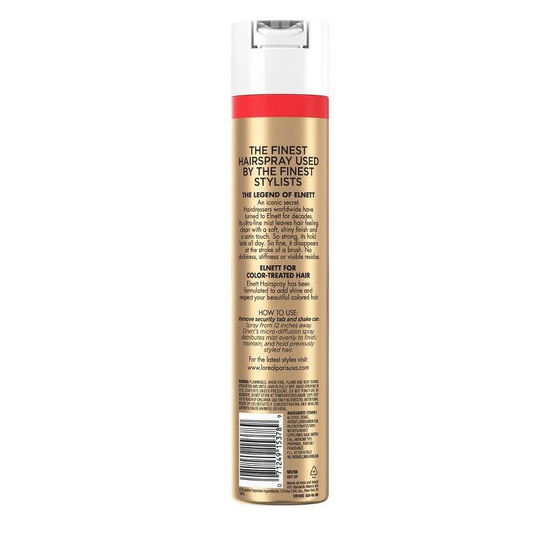 slide 2 of 9, L'Oreal Paris Elnett Satin Extra Strong Hold with UV Filter Hairspray - 11oz, 11 oz